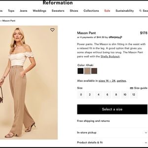 Reformation Mason Pant